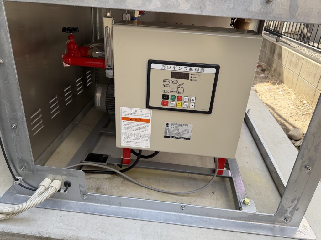 特定施設水道連結型スプリンクラー設備の制御盤